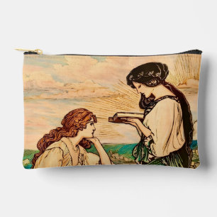 Art Nouveau-vrouwen lezen aan zee uit vroeger tijd Etui