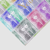 Art nouveau,vrouwen,opnieuw ontworpen,collages,kle tissuepapier (Detail)