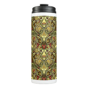 Art Nouveau Wallpaper Thermal Tumbler Thermosbeker