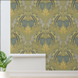  Art Nouveau Walter Crane Tulpenpatroon Behang
