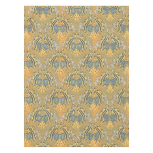  Art Nouveau Walter Crane Tulpenpatroon Tafelkleed (Voorkant)