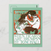  Art Nouveau, wanneer harten trommels zijn Briefkaart (Voorkant / Achterkant)