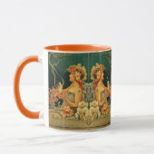 Art nouveau warme chocolademelk advertentie rood g mok (Links)