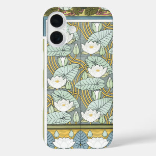 Art Nouveau, Waterlelie Tuin Bloemen iPhone 16 Hoesje