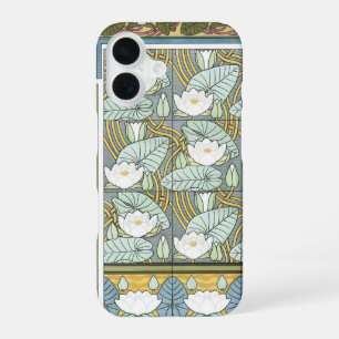 Art Nouveau, Waterlelie Tuin Bloemen iPhone 16 Hoesje