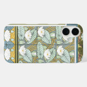  Art Nouveau, Waterlily Garden Flowers Case-Mate iPhone Case (Achterkant (horizontaal))