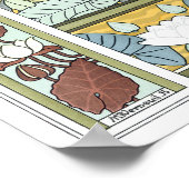 Art Nouveau, Waterlily Garden Flowers Poster (Hoek)