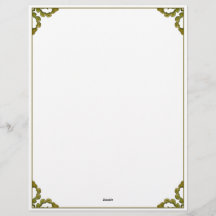 Art Nouveau waterverf groene bladeren