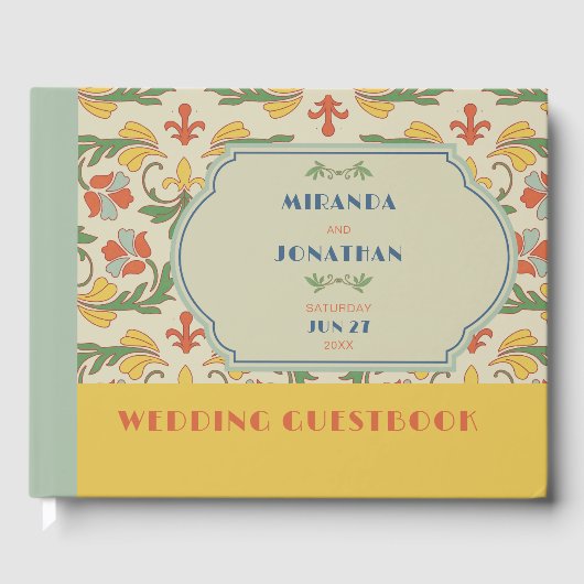 Art Nouveau Wedding Gastenboek (Voorkant)