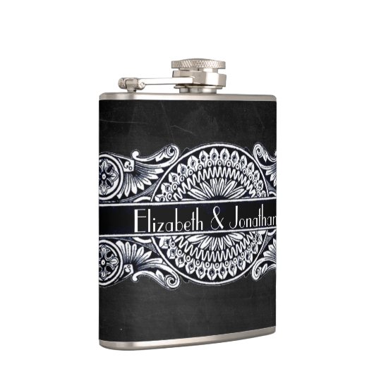  Art Nouveau Wedding Heupfles (Rechts)