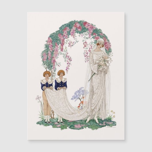 Art Nouveau Wedding Illustration – Vintage Bridal  (Voorkant)