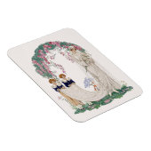 Art Nouveau Wedding Illustration – Vintage Bridal  Magneet (Rechterzijde)
