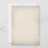 Art Nouveau Wedding Invitation Kaart (Achterkant)