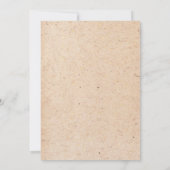 Art Nouveau Wedding Invitation Kaart (Achterkant)