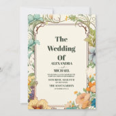  Art Nouveau Wedding Kaart (Voorkant)