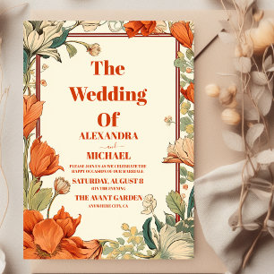 Art Nouveau Wedding Kaart