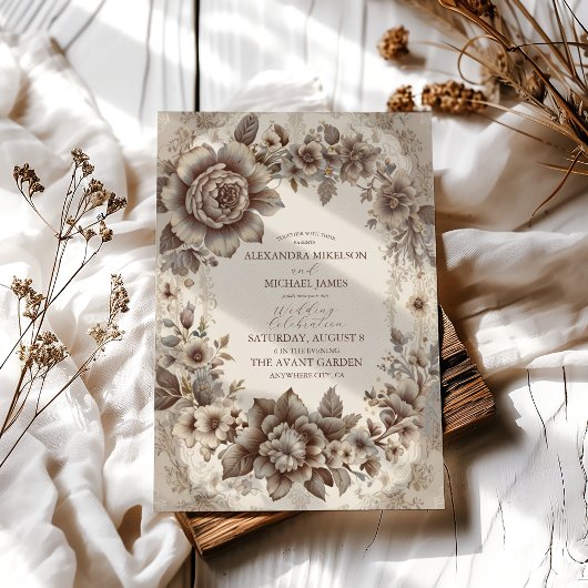  Art Nouveau Wedding Kaart