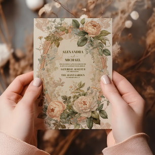  Art Nouveau Wedding Kaart