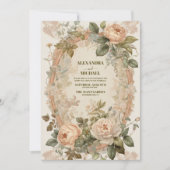  Art Nouveau Wedding Kaart (Voorkant)