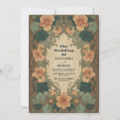 Art Nouveau Wedding Kaart (Voorkant)