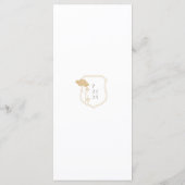 Art Nouveau Wedding Menu (Achterkant)