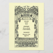  Art Nouveau Wedding Menu (Voorkant)