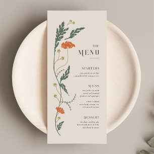  Art Nouveau Wedding Menu