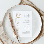 Art Nouveau Wedding Menu<br><div class="desc">Dit huwelijksmenu van het Art Nouveau Collectie toont een prachtig  bloemontwerp dat een moderne elegantie uitstraalt. Personaliseer het eenvoudig en snel met uw gegevens. Druk op de knop 'aanpassen' om de stijl en plaatsing van de tekst verder te rangschikken en op te maken.</div>