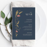 Art Nouveau Wedding Menu<br><div class="desc">Dit huwelijksmenu van het Art Nouveau Collectie toont een prachtig  bloemontwerp dat een moderne elegantie uitstraalt. Personaliseer het eenvoudig en snel met uw gegevens. Druk op de knop 'aanpassen' om de stijl en plaatsing van de tekst verder te rangschikken en op te maken.</div>