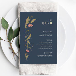 Art Nouveau Wedding Menu