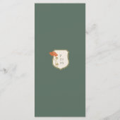 Art Nouveau Wedding Menu (Achterkant)