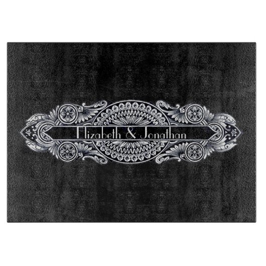 Art Nouveau Wedding Snijplank (Voorkant)