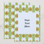  Art Nouveau Weefpatroon Kaart (Voorkant / Achterkant)