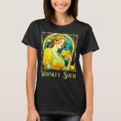 Art Nouveau Whiskey Sour T-shirt (Voorkant)