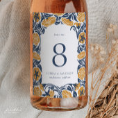 Art Nouveau Wijnfles Tafelnummer Label Wijn Etiket