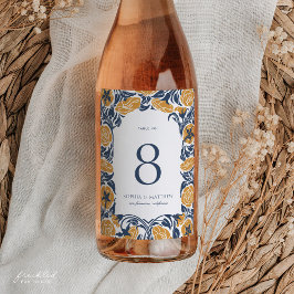 Art Nouveau Wijnfles Tafelnummer Label Wijn Etiket