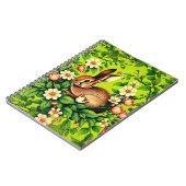 Art Nouveau Wild Rabbit and Flowers Notitieboek (Linkerzijde)