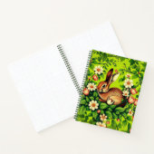 Art Nouveau Wild Rabbit & Flowers Journal Notitieboek (Binnen)