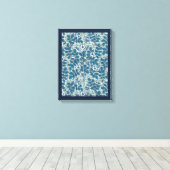 Art Nouveau, Wild Roos Flowers in tuin Canvas Afdruk (Insitu (Houten vloer))