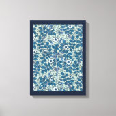 Art Nouveau, Wild Roos Flowers in tuin Canvas Afdruk (Voorkant)