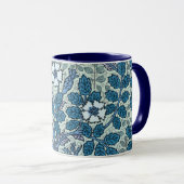  Art Nouveau, Wild Roos Flowers in tuin Mok (Voorkant rechts)