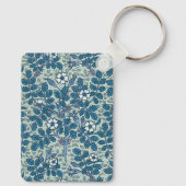  Art Nouveau, Wild Roos Flowers in tuin Sleutelhanger (Achterkant)