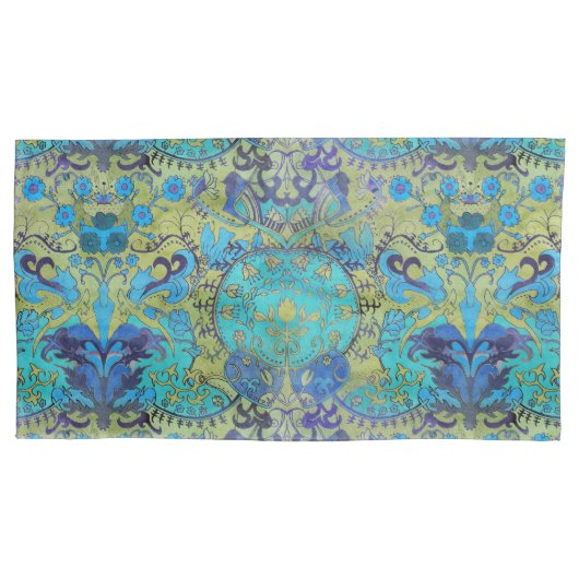 Art Nouveau William Morris 1970 Retro omkeerbaar Kussensloop (Voorkant)