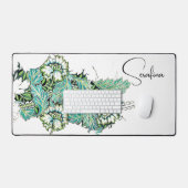 Art nouveau william morris anenoom bloemig bureaumat (Keyboard & Muis)