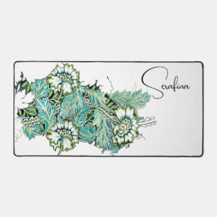 Art nouveau william morris anenoom bloemig bureaumat