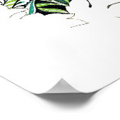 Art nouveau william morris anenoom bloemig poster (Hoek)