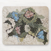 Art nouveau william morris bloemenkrans schets