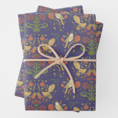 Art Nouveau William Morris Geïnspireerd Giftwrap Inpakpapier Vel (In situ)