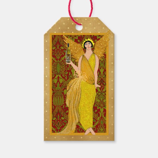 Art Nouveau William Morris Gift Label Cadeaulabel (Voorkant)