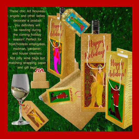 Art Nouveau William Morris Gift Label Cadeaulabel